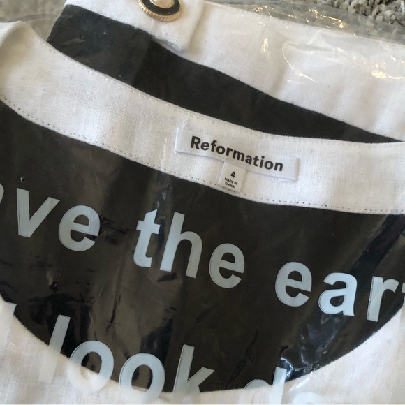 Reformation Black and White Mini Dress - Picture 9 of 11